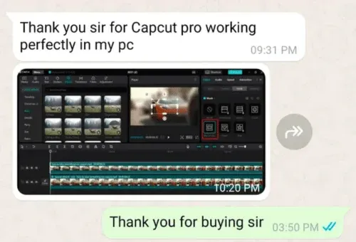 Happy customer review